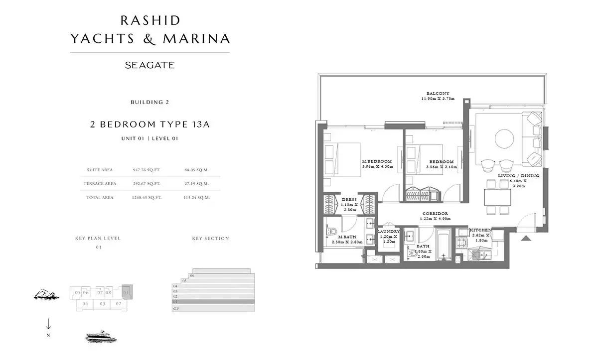 Type 13A, Unit 01, Level 01 Building 2